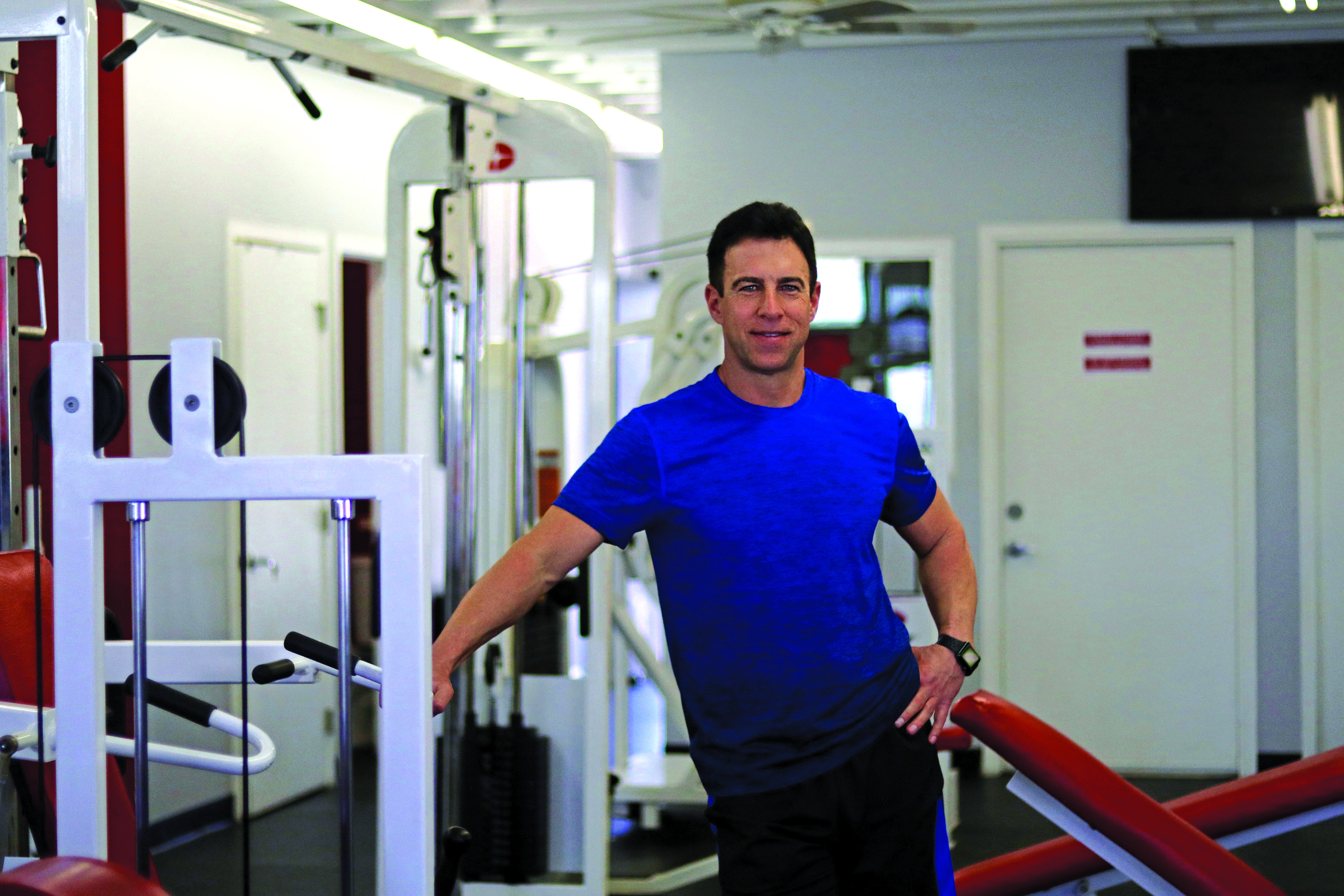 Steve Zim at his gym in Culver City